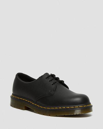 Women's Dr Martens 1461 Slip Resistant Leather Oxfords Shoes Black | AU 368OKI